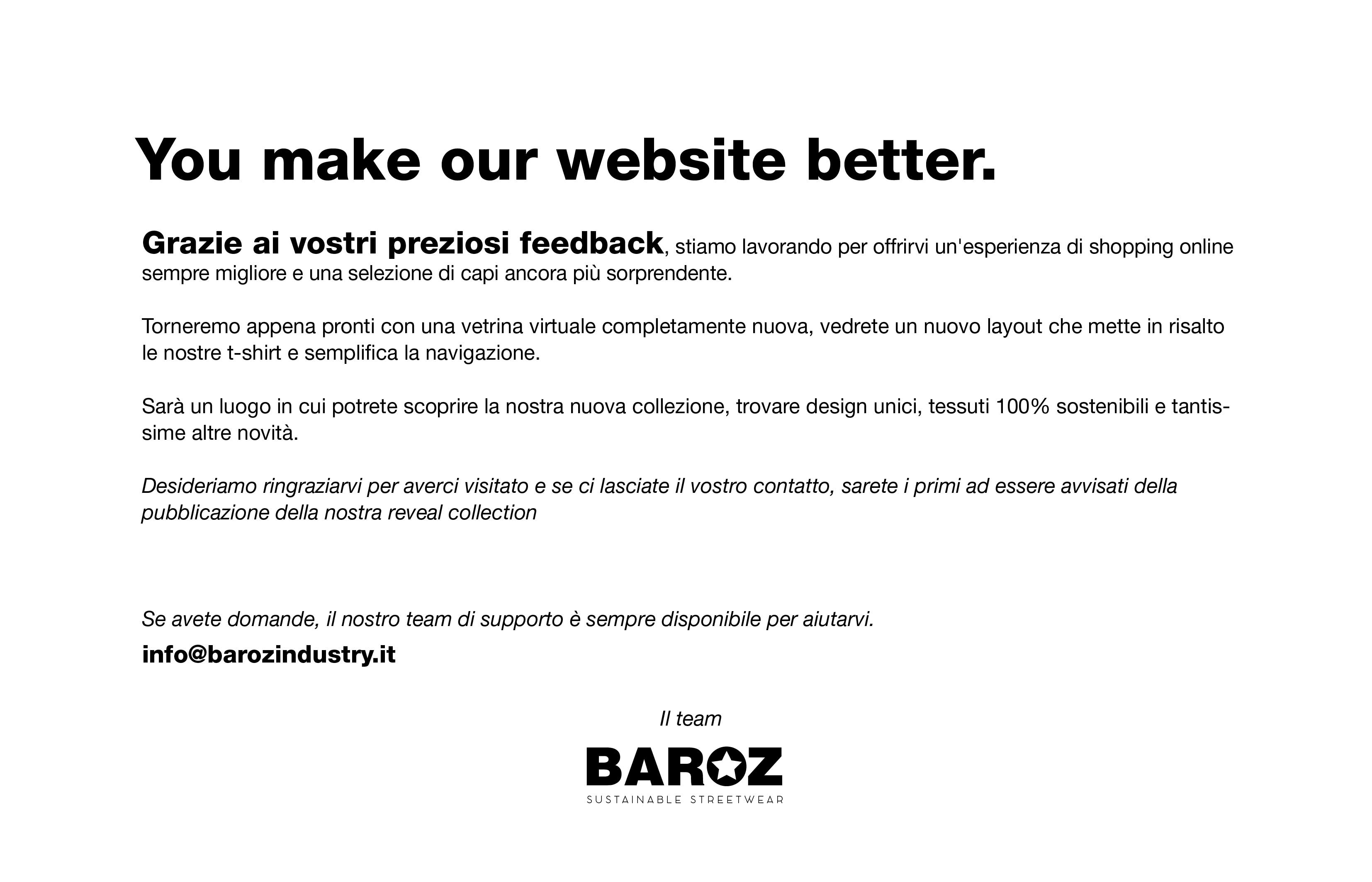 You make our website better.